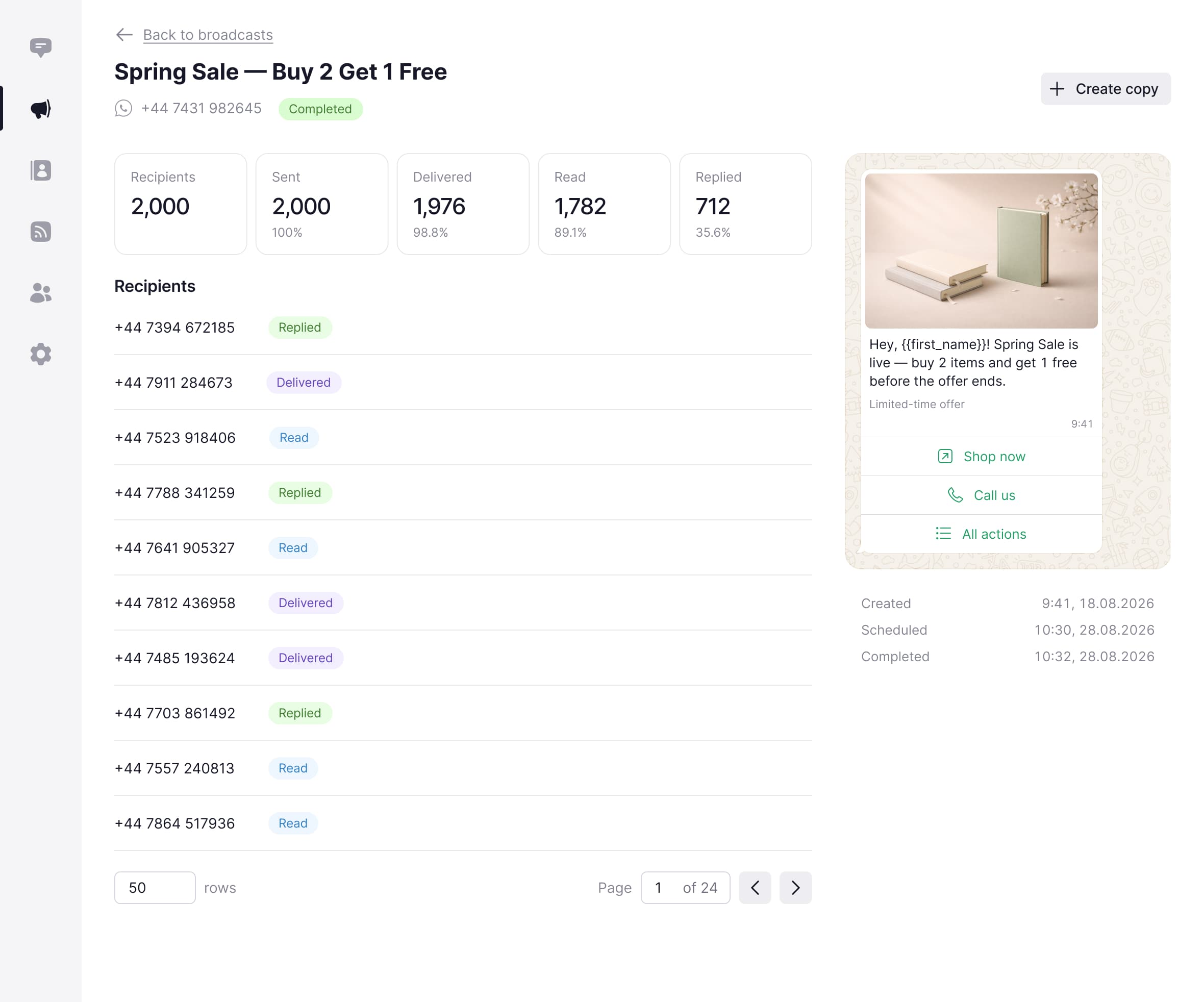 Broadcast analytics